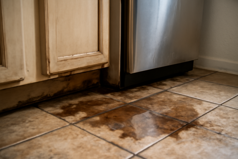 Dishwasher Leak Water Removal